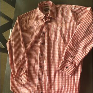 MICHAEL KORS🖤Rust Browns check shirt Sz L